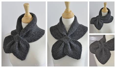 Keyhole Scarf Free Knitting Pattern