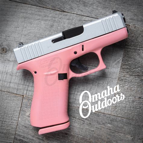 Layaway Glock 43X Victoria Pink / Satin Aluminum - Omaha Outdoors