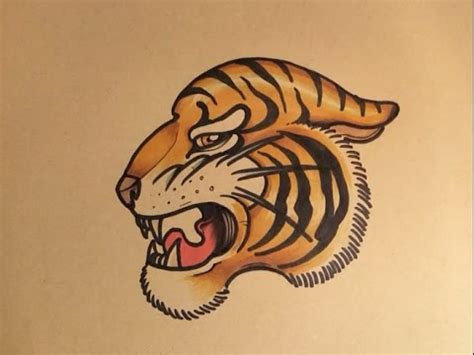 How to Draw a Tiger face side view by thebrokenpuppet - YouTube