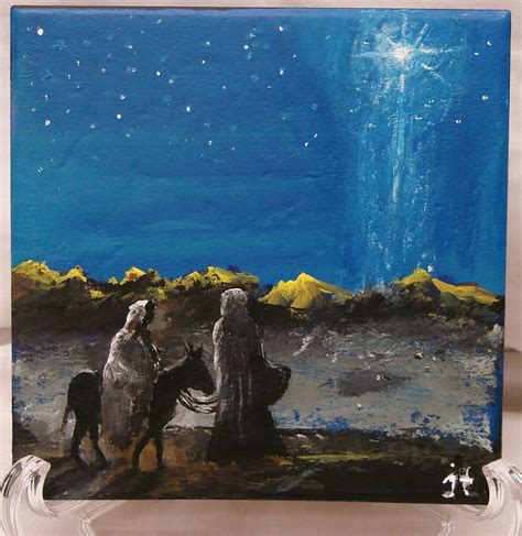 Journey to Bethlehem - Ceramic Tile Painting