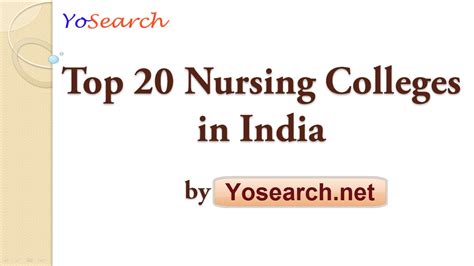 Top 20 Nursing Colleges in India | Best Nursing Colleges in India - YouTube