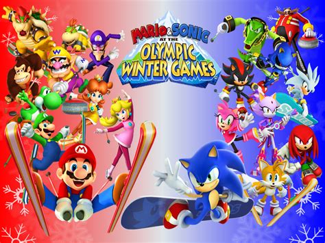 Mario and Sonic at the Olympic Winter Games by 9029561 on DeviantArt