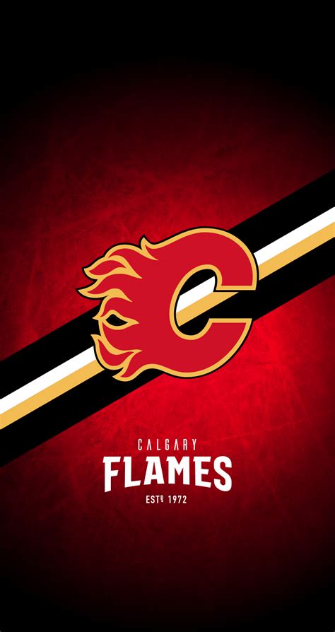 Calgary Flames (NHL) iPhone 6/7/8 Lock Screen Wallpaper | Nhl wallpaper ...