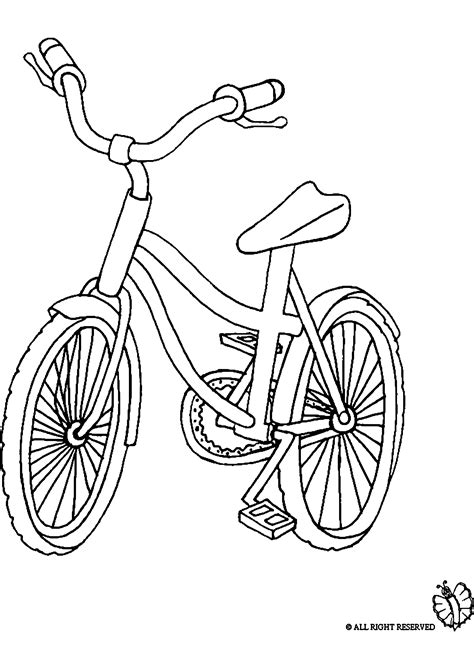 Drawing Bike / Bicycle #137057 (Transportation) – Printable coloring pages