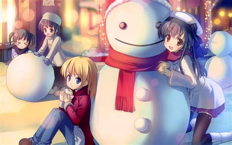 Cute Anime Girl Christmas Wallpapers HD | PixelsTalk.Net