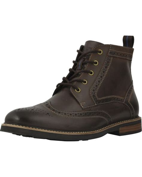 Nunn Bush Leather Odell Wingtip Boot With Kore Walking Comfort ...