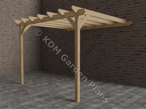 Wooden Garden Lean to Pergola 2.8mx3m build Plans Only No - Etsy