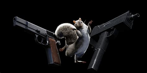 Squirrel With Machine Gun