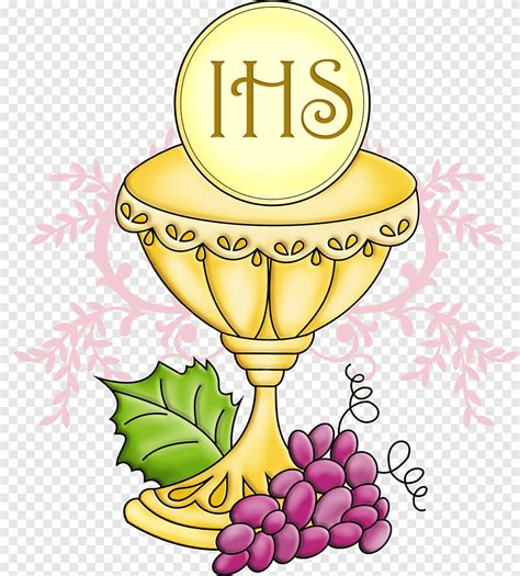 Illustration du logo IHS, symbole de la première communion eucharistie ...