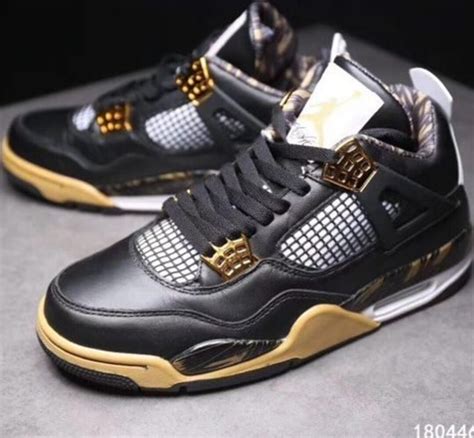 Air Jordan 4 Retro wings Black Gold Unisex Sneaker Perfect - Etsy