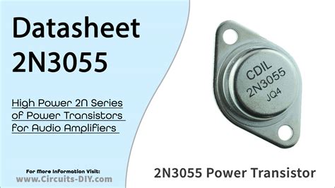 2N3055 NPN Power Transistor - Datasheet