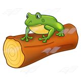 Abeka | Clip Art | Frog on a Log