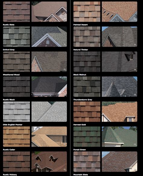 shingle colors - Google Search | Roof shingle colors, Shingle colors ...