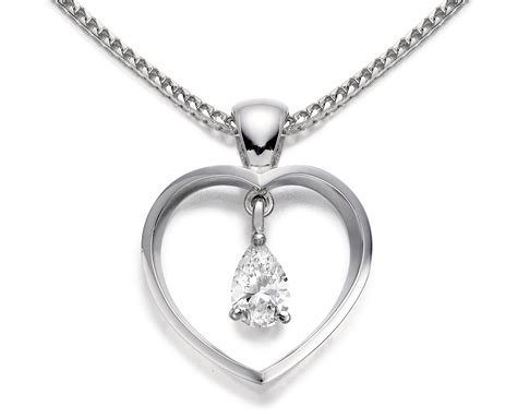 Heart-shape Diamond Pendant - Franses Jewellers Bournemouth