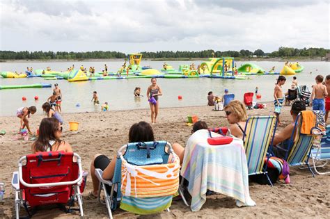 Binbrook Conservation Area in Ontario has a floating water park and ...