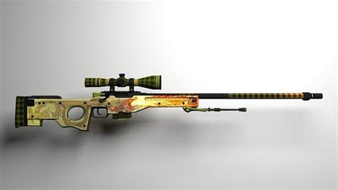 CSGO AWP Dragon Lore free 3D model | CGTrader