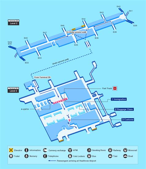 Guide for facilities in London Heathrow AirportAirport Guide ...