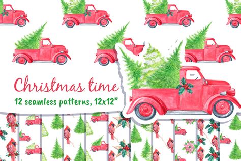 Merry Christmas Seamless Patterns (1016833)