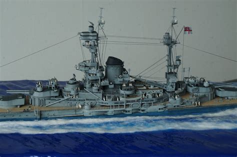 1:500 HMS Ramillies 1944 (Converted from Ark Models kit) - Ready for ...