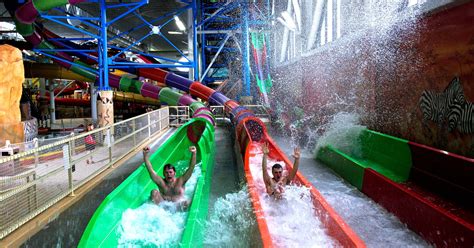 Wisconsin Dells water park slides offer a winter thrill