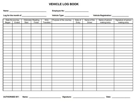 Log Book Templates | 10+ Free Printable Word, Excel & PDF Formats ...