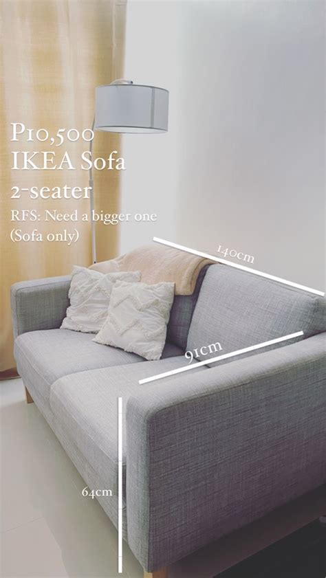 IKEA 2-seater Sofa, Furniture & Home Living, Furniture, Sofas on Carousell