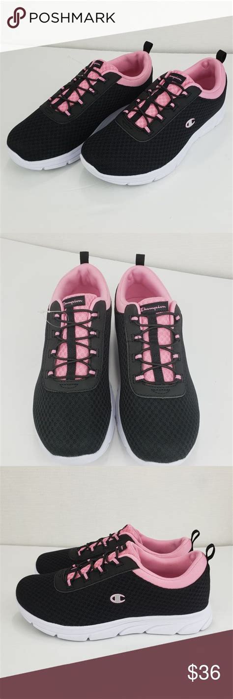 Champion Black Pink Slip on Sneakers NEW | Champion shoes, Slip on ...