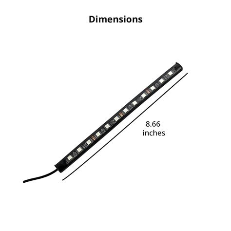 Buy Set of 4pcs Black 48 Remote Control LED Strips at ShopLC.