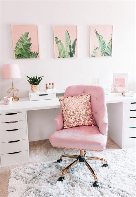 25 Beautiful Pink Home Office Decor Ideas - DigsDigs