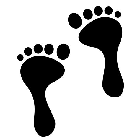 Human footprint cartoon. 6893669 Vector Art at Vecteezy