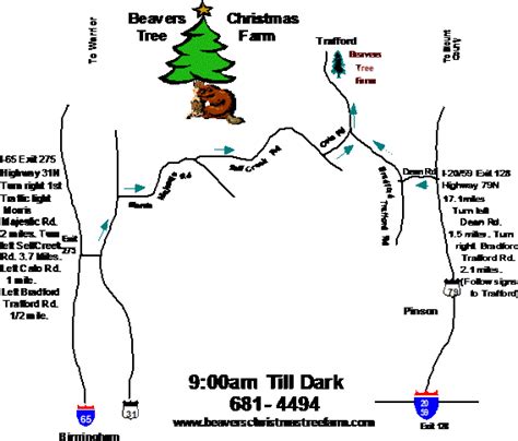 Directions To The Farm - Beavers Christmas Tree Farm