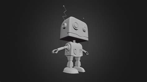 Simple Robot - Download Free 3D model by kiliankoe [d560aba] - Sketchfab