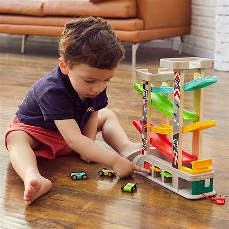 Buy TOP BRIGHT Car Ramp Toy for 1 2 3 Year Old Boy Gifts, Toddler Race ...