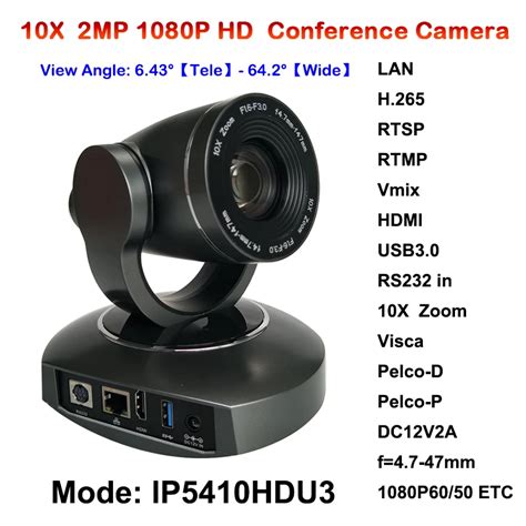 New 2megapixel 10X Zoom PTZ IP Streaming Camera with Simultaneous HDMI ...