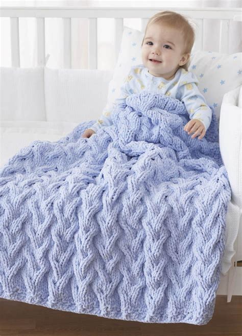 15 Cable Knit Baby Blanket Patterns - The Funky Stitch