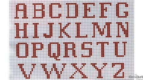 Free Printable Filet Crochet Alphabet Patterns - Printable Word Searches