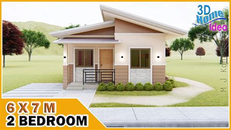 Small House Design 6x7m 2 Bedroom Pinoy Bungalow You