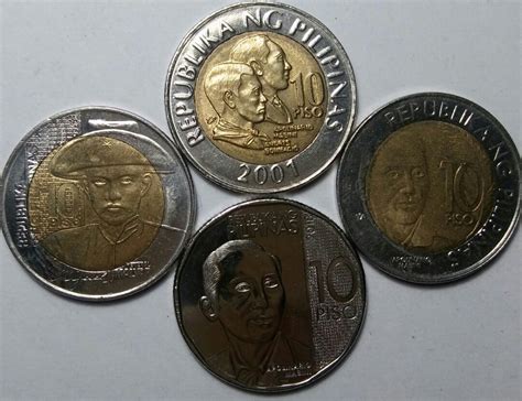 Different Ten Peso Coins, Hobbies & Toys, Memorabilia & Collectibles ...