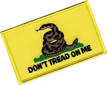 Amazon.com: Gadsden Flag Yellow Embroidered Patch Dont Tread on Me w ...