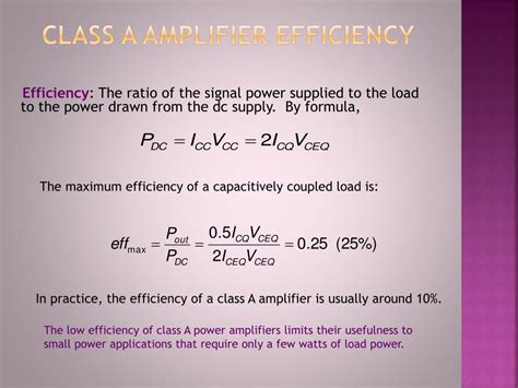 PPT - Class A amplifier: PowerPoint Presentation, free download - ID ...