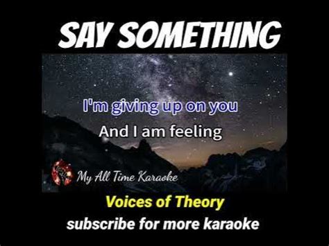 Say Something karaoke #shorts - YouTube