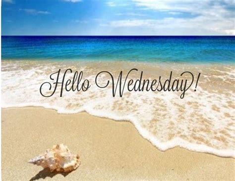 Happy Wednesday Beach Images - Printable Template Calendar