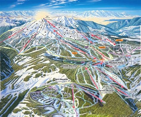 Big Sky Ski Resort Trail Map | Montana Ski Resort Maps