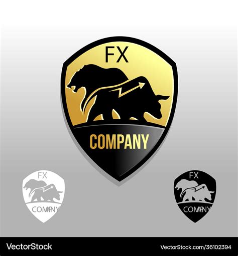 Forex logo shield Royalty Free Vector Image - VectorStock