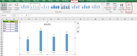 How To Move A Chart To A New Sheet In Excel