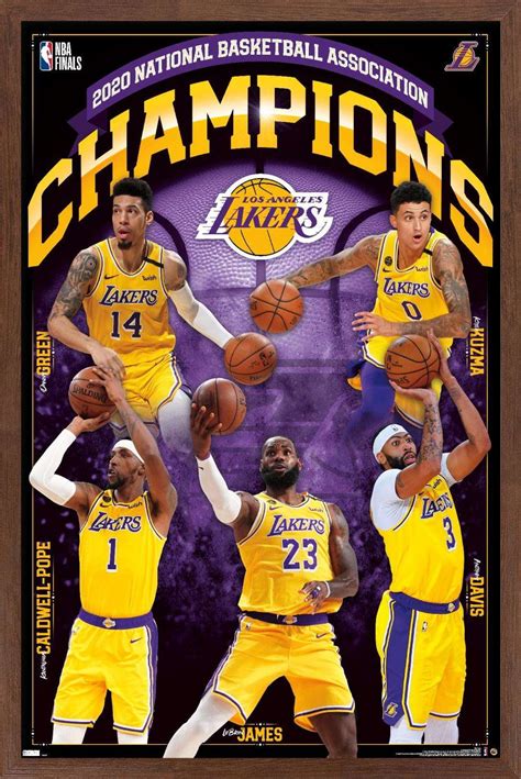 NBA Los Angeles Lakers - 2020 NBA Finals Champions Wall Poster ...