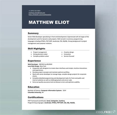 Resume Template On Microsoft Word For Your Needs