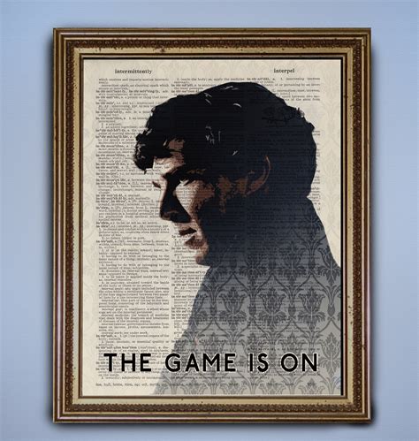 The Game is On Sherlock Buy 2 Get 1 Free Dictionary | Etsy