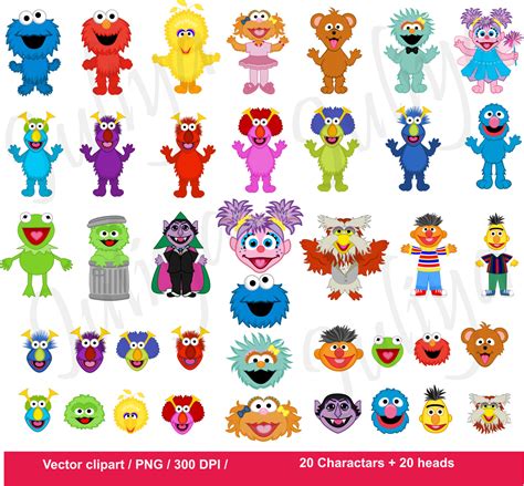 Sesame Street Characters Printables