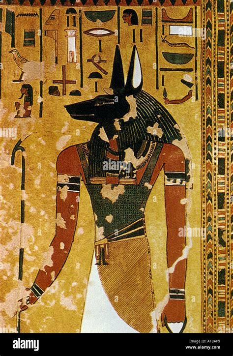 Egypt Jackal Headed God Anubis Stock Photo - Alamy